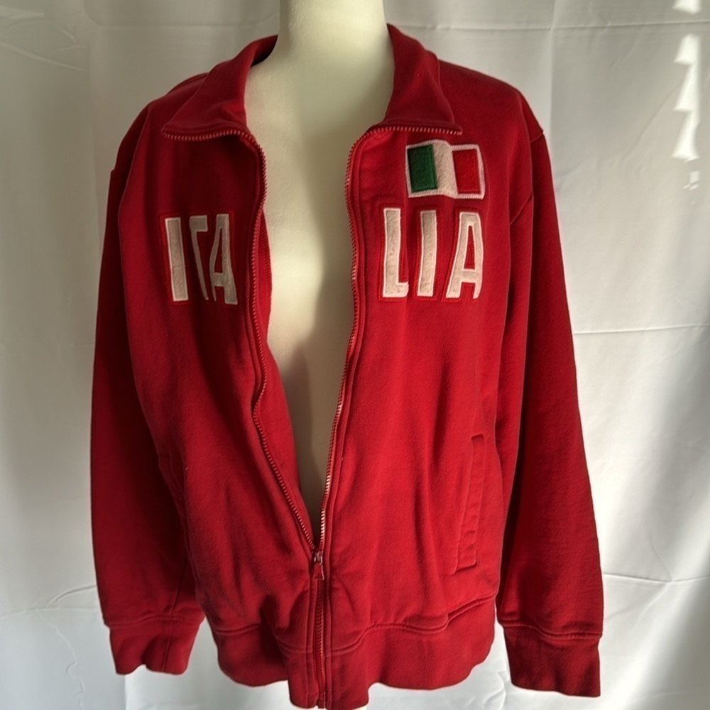 Machine red‎ Italia zip sweatshirt XL - Picture 3 of 6